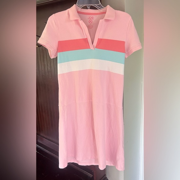JOE FRESH Polo Dress Y2K Pastel Colorblock Retro Sporty Preppy Coquette | Size M - Picture 8 of 11
